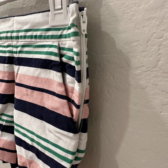 Janie and Jack Pink, Green, & Blue Striped Shorts - Picture 3 of 7